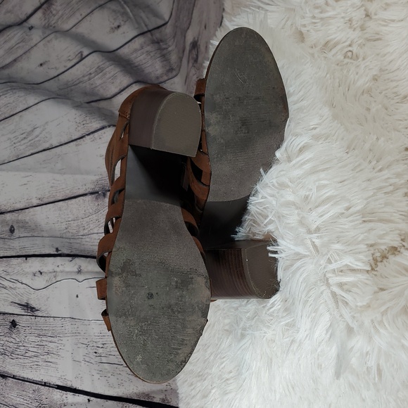 Carlos by Carlos Santana Brown Heeled Ankle Bootie Size 9 EUC - Picture 10 of 12